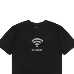Balenciaga Heart Wi-Fi Graphic T-shirt Black