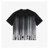 Balenciaga Ink Fringe Blurred Lettering Graphic T-shirt