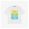 Balenciaga Multicolor Distressed Graffiti Triple Logo T-shirt (White/Black)