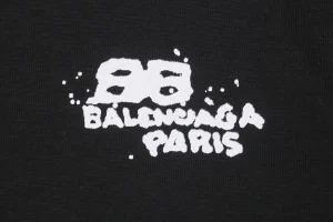 Balenciaga Vertical Watercolor Double-B Graffiti T-shirt13.jpeg