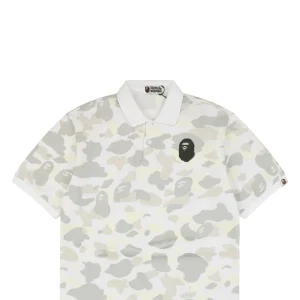 Bape Graffiti Camo Ape Head Embroidered Polo T-shirt