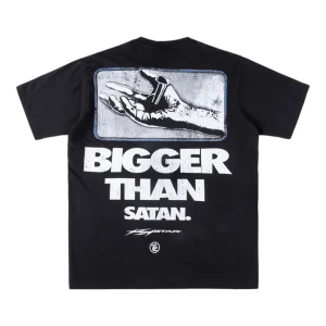 HELLSTAR STUDIOS Bigger Than Satan Retro Graphic T-shirt