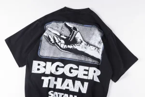 HELLSTAR STUDIOS Bigger Than Satan Retro Graphic T-shirt13