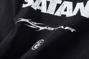 HELLSTAR STUDIOS Bigger Than Satan Retro Graphic T-shirt4