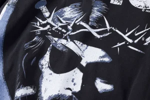 HELLSTAR STUDIOS Bigger Than Satan Retro Graphic T-shirt5
