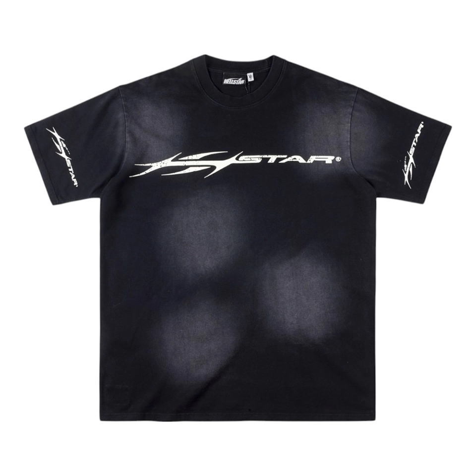HELLSTAR STUDIOS Bold Logo Washed Cotton T-shirt