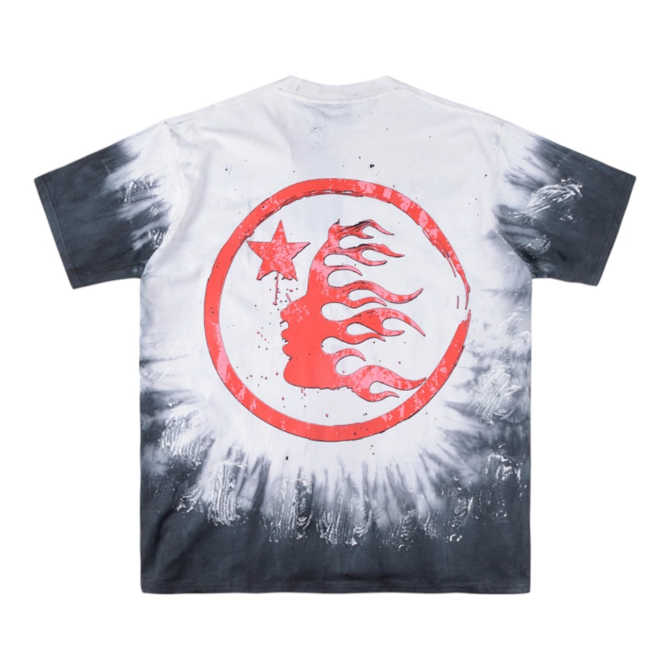 HELLSTAR STUDIOS Gradient Rock Tie-Dye Graphic T-shirt
