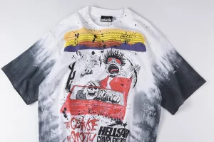 HELLSTAR STUDIOS Gradient Rock Tie-Dye Graphic T-shirt10