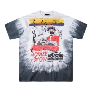 HELLSTAR STUDIOS Gradient Rock Tie-Dye Graphic T-shirt