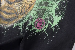 HELLSTAR STUDIOS Graffiti Portrait Graphic Cotton T-shirt2