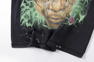 HELLSTAR STUDIOS Graffiti Portrait Graphic Cotton T-shirt3