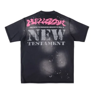 HELLSTAR STUDIOS Graffiti Portrait Graphic Cotton T-shirt