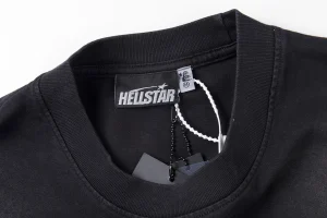 HELLSTAR STUDIOS Graphic Portrait Letter Print T-shirt3