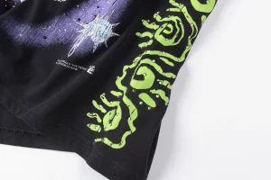 HELLSTAR STUDIOS Graphic Portrait Letter Print T-shirt5