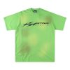 HELLSTAR STUDIOS “Green Flame Emblem” Vintage Wash Logo T-shirt