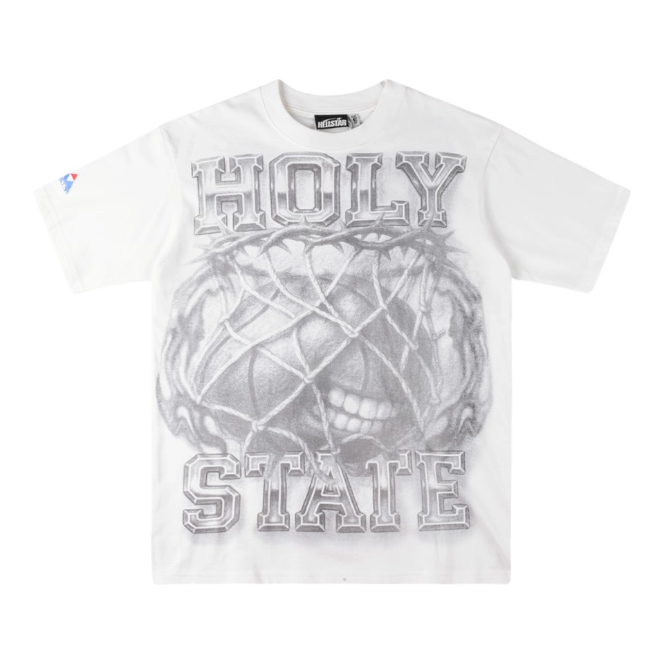 HELLSTAR STUDIOS “HOLY STATE / NO GUTS NO GLORY” Graphic T-shirt