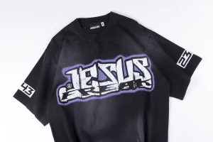 HELLSTAR STUDIOS Halloween Jesus Graffiti T-shirt3