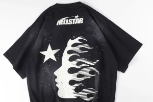 HELLSTAR STUDIOS “Path to Paradise” Washed Graphic Rhinestone T-shirt10