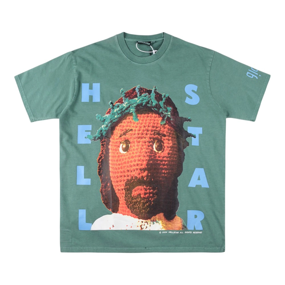 HELLSTAR STUDIOS Pixel Art Cotton Graphic T-shirt