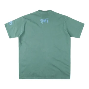 HELLSTAR STUDIOS Pixel Art Cotton Graphic T-shirt Green