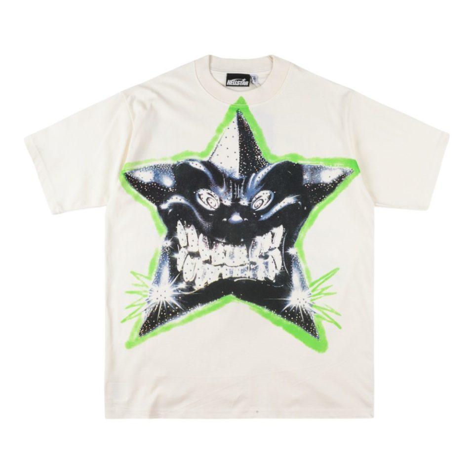 Hellstar Studios Smiling Star Print T-shirt