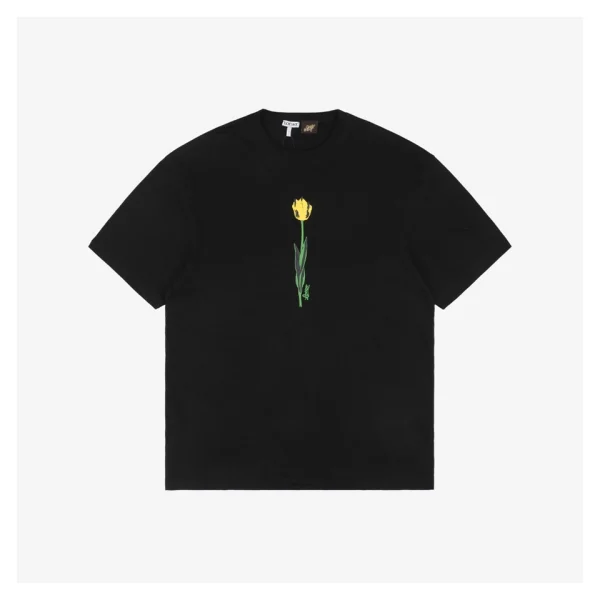 L Tulip Flower Print T-shirt