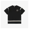 L Woven Floral Patch Embroidery T-shirt