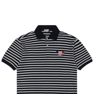 Mxxcler Tennis Embroidery Striped Piqué Polo T-shirt
