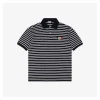 Mxxcler Tennis Embroidery Striped Piqué Polo T-shirt