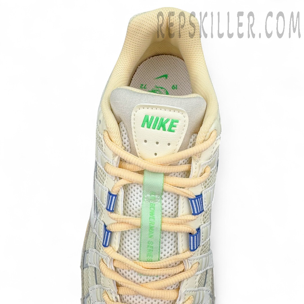 P‑6000 “Athletic Department” Coconut Milk / Medium Blue