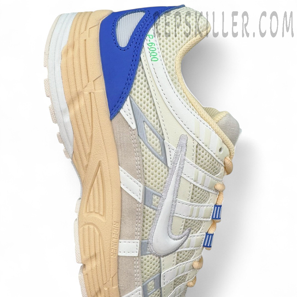 P‑6000 “Athletic Department” Coconut Milk / Medium Blue
