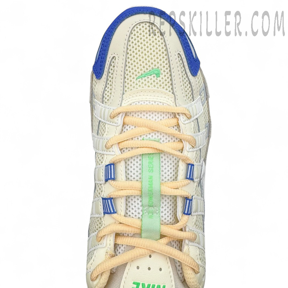 P‑6000 “Athletic Department” Coconut Milk / Medium Blue