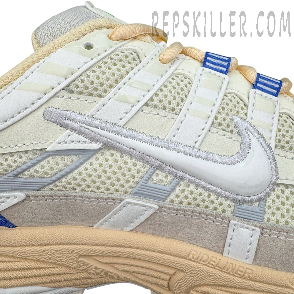 P‑6000 “Athletic Department” Coconut Milk / Medium Blue