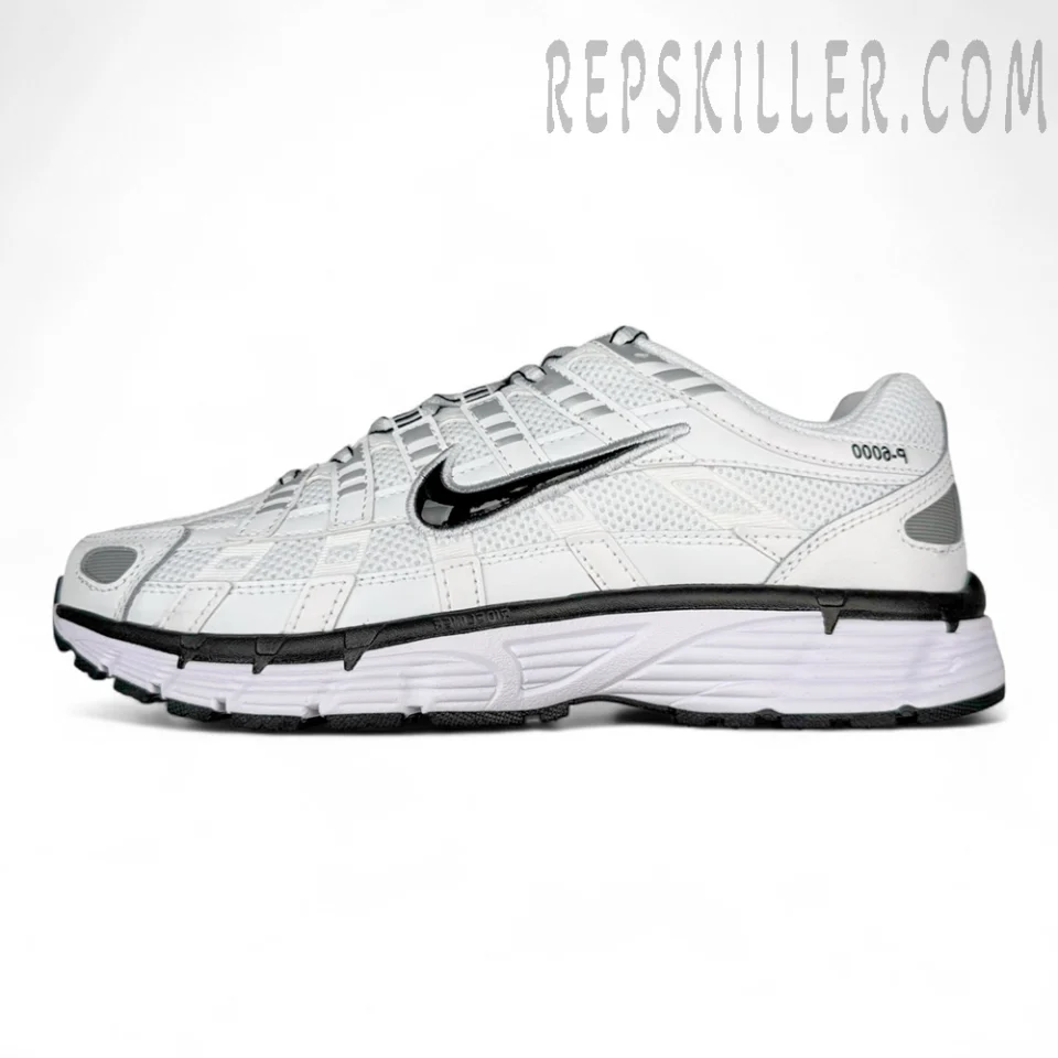 Nike P-6000 “Triple White / Black”