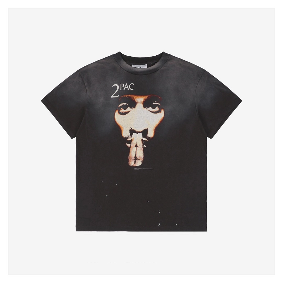 Saint Michael 2PAC Portrait Graphic T-shirt