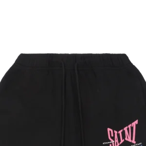 Saint Michael Ribon Saint Graphic Shorts Black