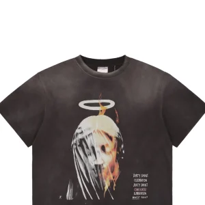 Saint Michael Veiled Angel & Madonna Print T-shirt