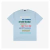 We11done Neon Glow Multicolor Streaming Print T-shirt (Blue/Pink)