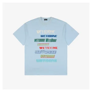 We11done Neon Glow Multicolor Streaming Print T-shirt