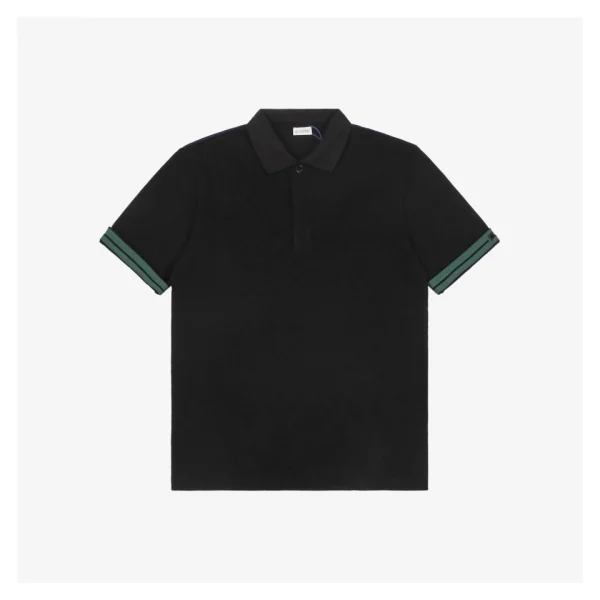 BBry Equestrian Knight Stripe Trim Polo Shirt