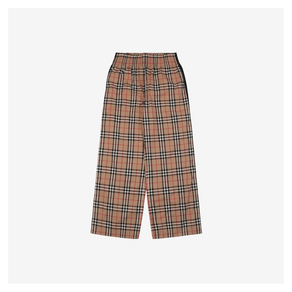 BBry Side Panel Vintage Check Pants
