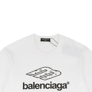 Balenciaga 3B Logo Multi-Tag Print T-shirt