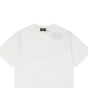 Balenciaga Circle Emblem Silicone Print T-shirt White