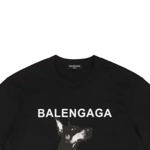 Balenciaga Doberman Graphic T-shirt Black