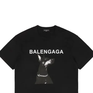 Balenciaga Doberman Graphic T-shirt Black