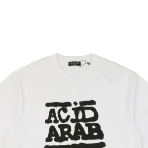 Balenciaga Graffiti Logo Print T-shirt White