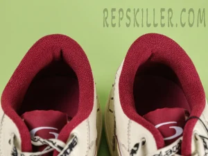 Balenciaga Hamptons Medium Worn-out Sneaker in Off White:Red13