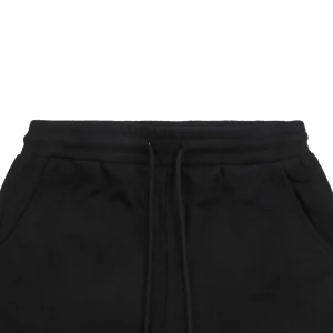 Balenciaga Split Logo Embroidered Shorts Black