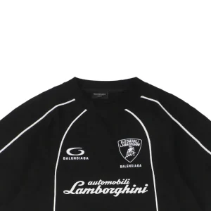 Balenciaga x Lamborghini Racing Logo Embroidered T-shirt