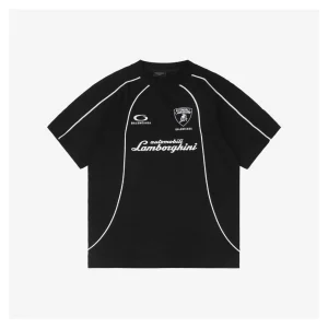 Balenciaga x Lamborghini Racing Logo Embroidered T-shirt